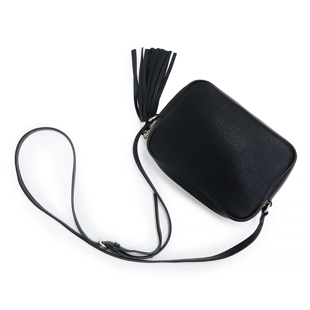 Gucci Soho Small Disco Bag Crossbody Grain Leather Black - Picture 4 of 8